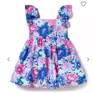 Floral Flutter sleeve dress